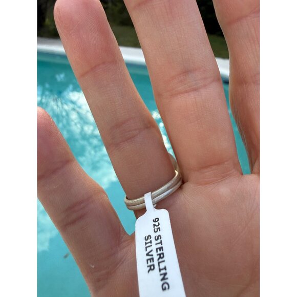 Artisan Sterling Silver Sonoran Mountain Turquoise Statement Ring Rope 8 gift - Picture 2 of 9